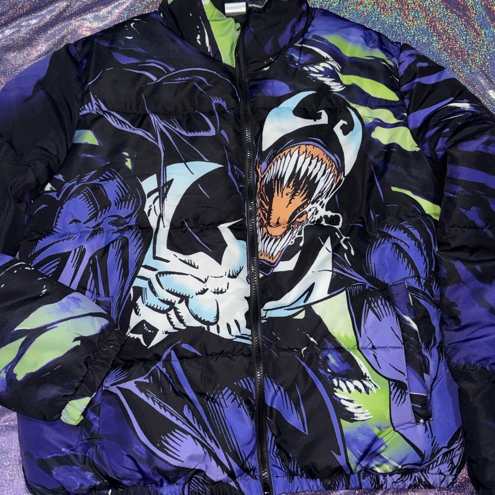 Marvel Venom Puffer Jacket